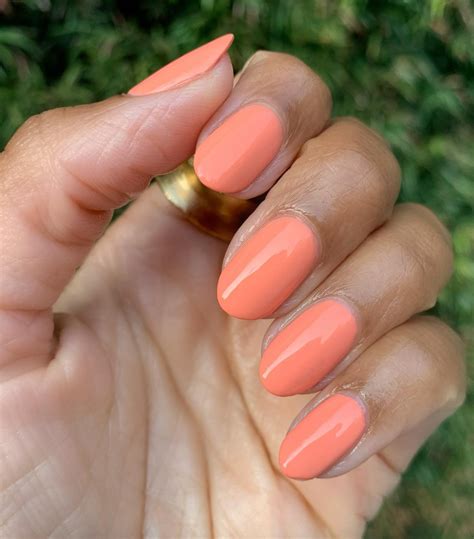 textured nail polish coral.